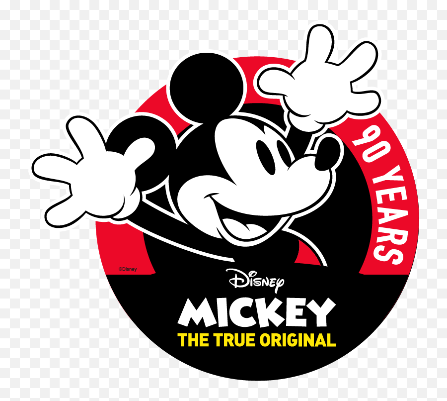 Disney Fan Collector Lefties Se Une Al Aniversario De - Mickey Mouse 90 Years Logo Png Emoji,Emojis Aniversário