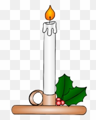 Candle Vector Clipart 2 - Christmas Candle Clipart Emoji,Christmas Candle Emojis