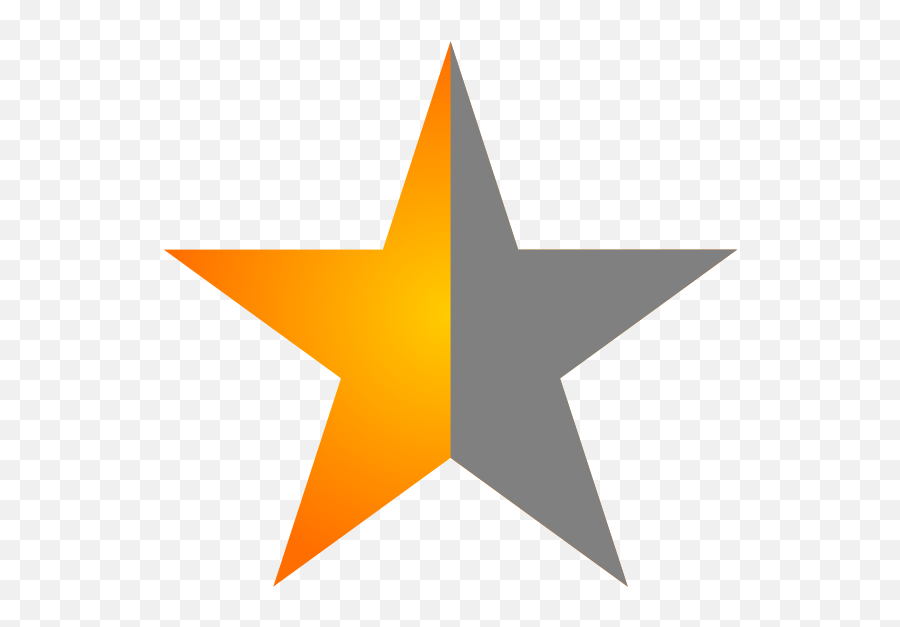 Star Half - Half Of A Star Png Emoji,Yellow Star Emoji