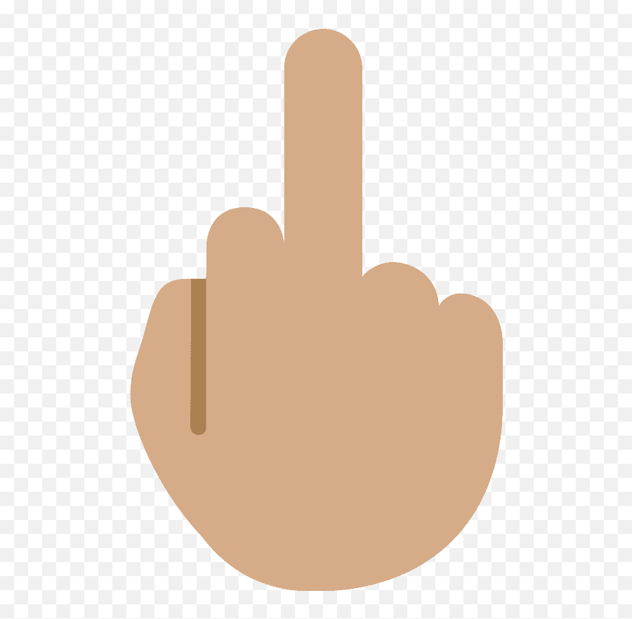 Reversed Hand With Middle Finger Extended Tone 3 Emoji - Middle Finger Emoj,Hand Emojis In Facebook