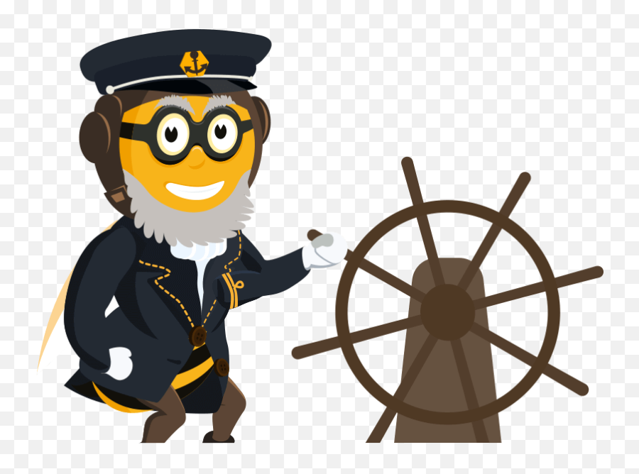 Bee Captain - Clip Art Emoji,Steering Wheel Emoji