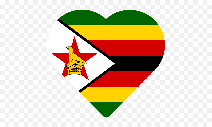 Vector Country Flag Of Zimbabwe - Heart Vector World Flags Zimbabwe Flag Circle Png Emoji,National Flags Of The World Emojis