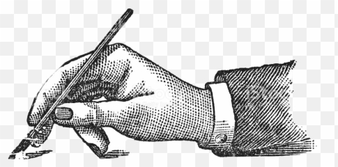 Writing Hand Vintage Sticker By Harma Hommad - Vintage Writing Clipart Transparent Emoji,Writing Hand Emoji
