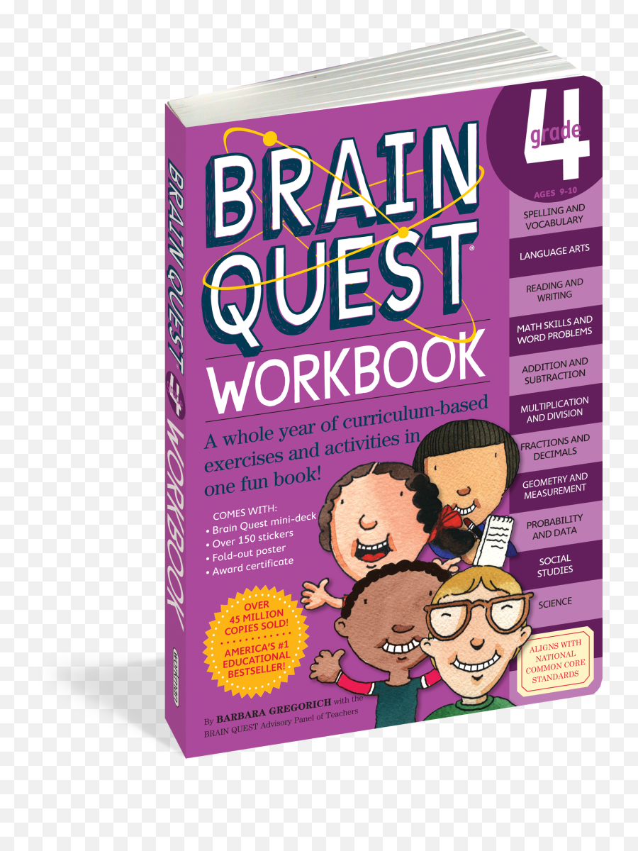 Brain Quest Gr - Brain Quest Workbook Grade 4 Emoji,4th Grade Common Core Emotions