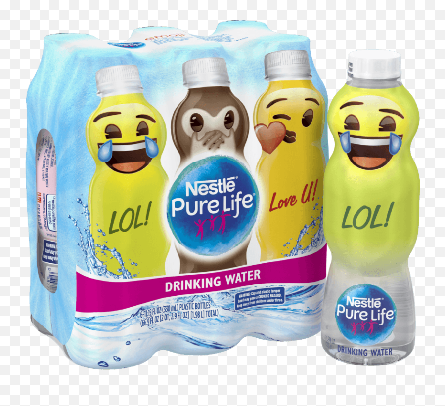 Emoji Drinkinjg Water - Nestle Pure Life Water Emoji,Bottle Emoji