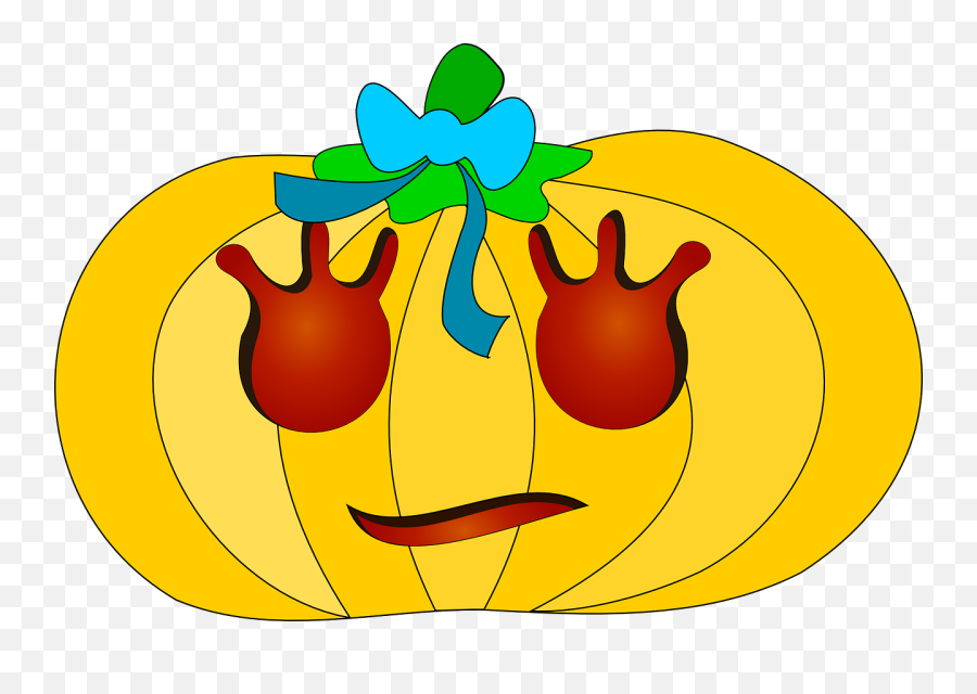 Girly Decorated Pumpkin Clip Art At Clkercom - Vector Clip Pumpkin Clip Art Emoji,Facebook Pumpkin Emoticon