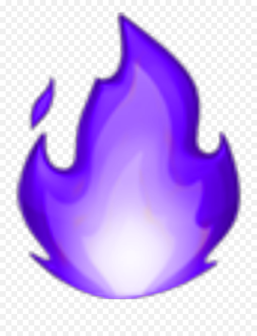 Fire Emoji Purple Sticker - Fire Emoji Png,Flame Emoji