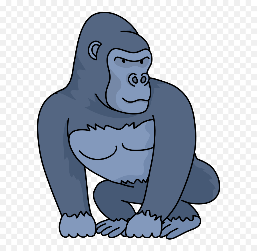 Openclipart - Clipping Culture Emoji,Banana Gorilla Emoticon