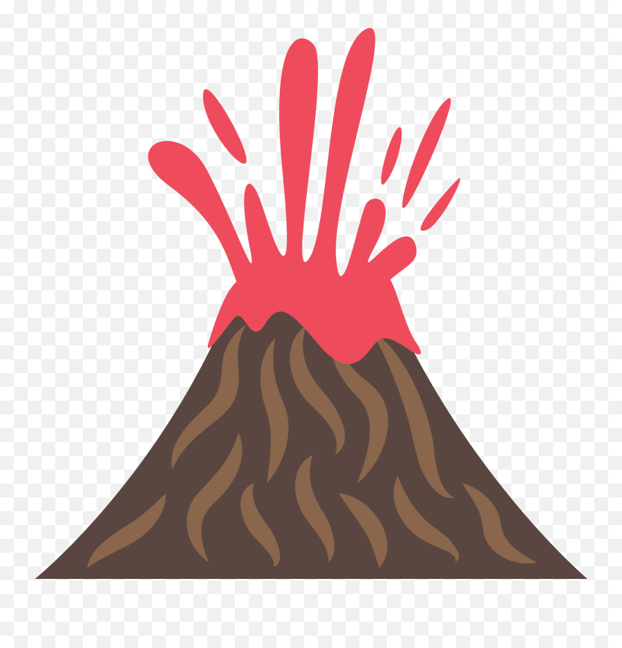 Volcano Emoji Clipart - Volcano Sticker Png,Volcano Emoji