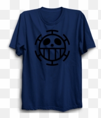 Download Trafalgar Law Half Sleeve Navy Blue - One Piece Emoji,Half Emoticon