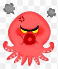 Angry Octopus Free Clipart Illustrations - Japaclip Emoji,Boar Emoji Angry