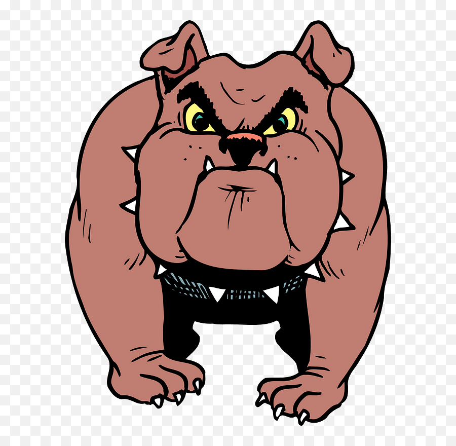 Bulldog School Clip Art Dromggc Top 2 - Cartoon Angry Dog Png Emoji,Georgia Bulldog Emoji