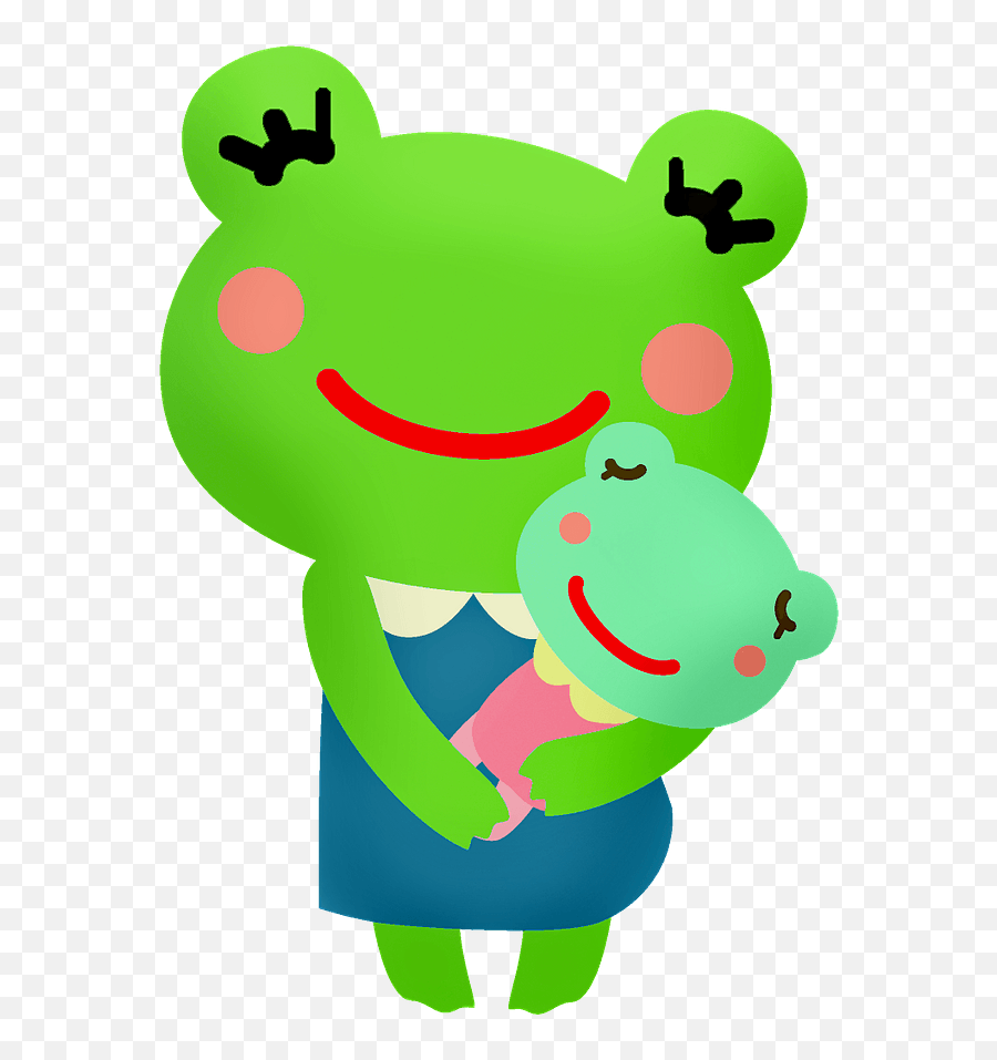 Frogs Mother And Baby Clipart - Happy Emoji,Mother Nature Emoji