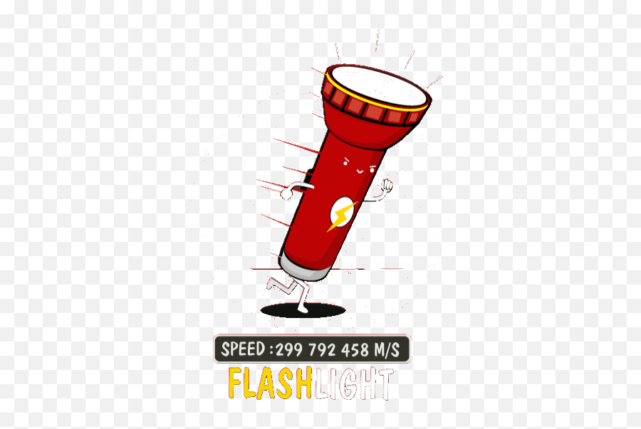 Top Bolt Run Stickers For Android U0026 Ios Gfycat - Flashlight Stickers Emoji,Emoji Flashlight