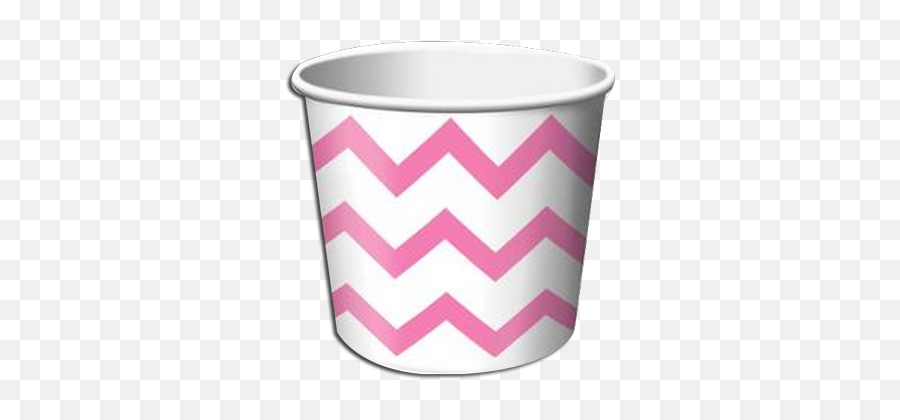 Pink Chevron Treat Cups Pk6 - Chevron Treat Cups Emoji,Emoji Popcorn Cups