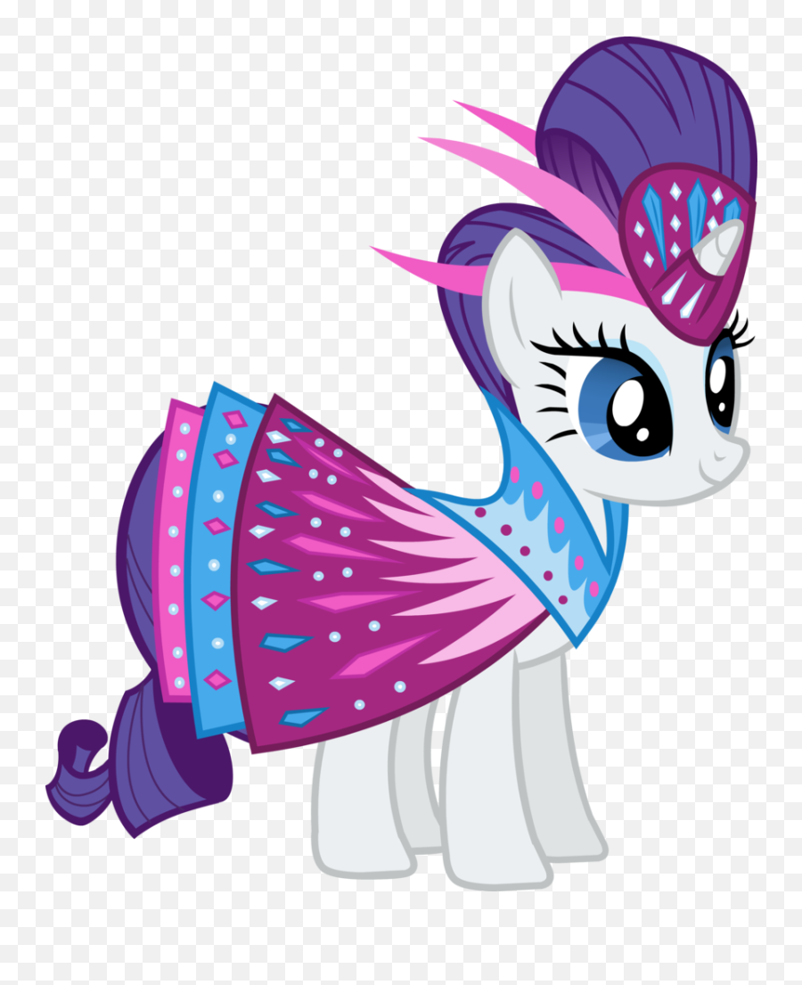 Rarity Mlp In A Beautiful Dress Clipart - Princess My Little Pony Rarity Emoji,Safe Camp Emoji