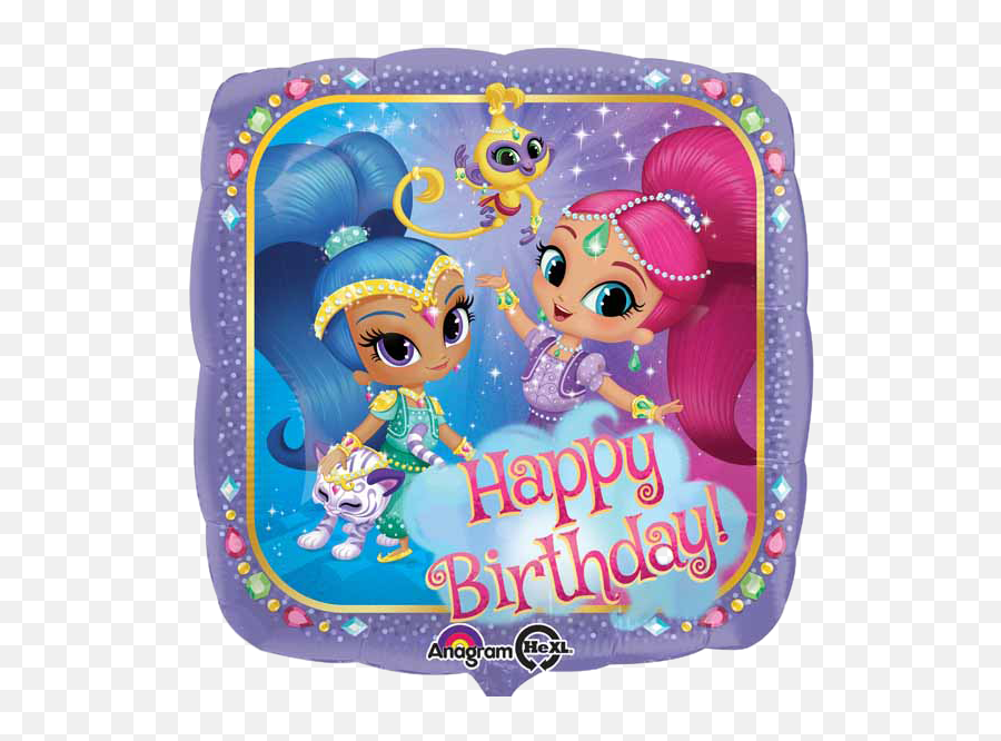 Shimmer And Shine Birthday Party Supplies Party Supplies - Birthday Shimmer And Shine Cartoon Emoji,Girly Emoji Party Supplies