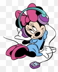 Minnie Mouse Pictures - Listening To Music Disney Emoji,Mickey Emoji For Iphone