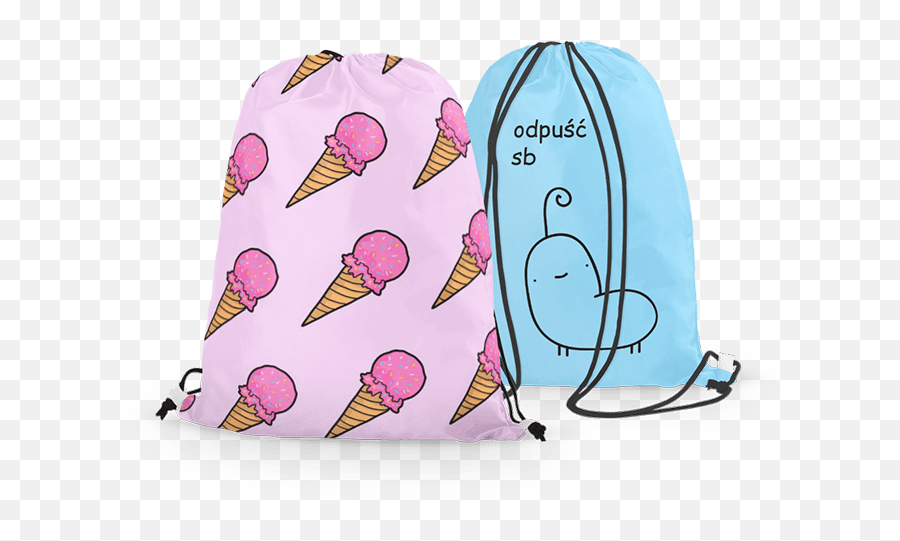 Drawstring Bag - Girly Emoji,Emoji Drawstring Backpacks