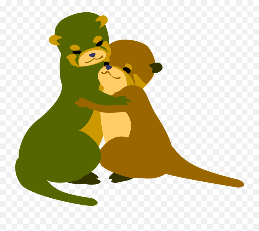 Otter Hugs Love Friendship Good - Cute Images For Loved One Emoji,Otter Emoji