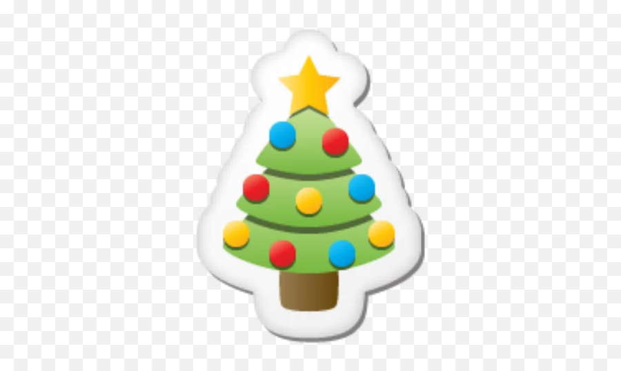 Telegram Sticker 38 From Collection Emoji Christmas - Christmas Icon Sticker Png,Christmas Tree Emoji