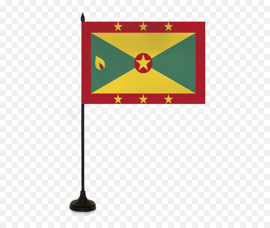 Desk Flag - Grenada Flag Png Transparent Emoji,Grenada Flag Emoji Png