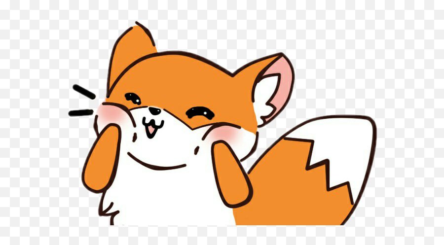The Most Edited Fox Picsart - Kawaii Fox Emoji,Fox Emoticon Blushing