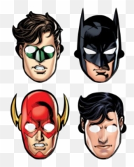 Justice League Party Masks - Batman Emoji,Justice Emoji Party Supplies