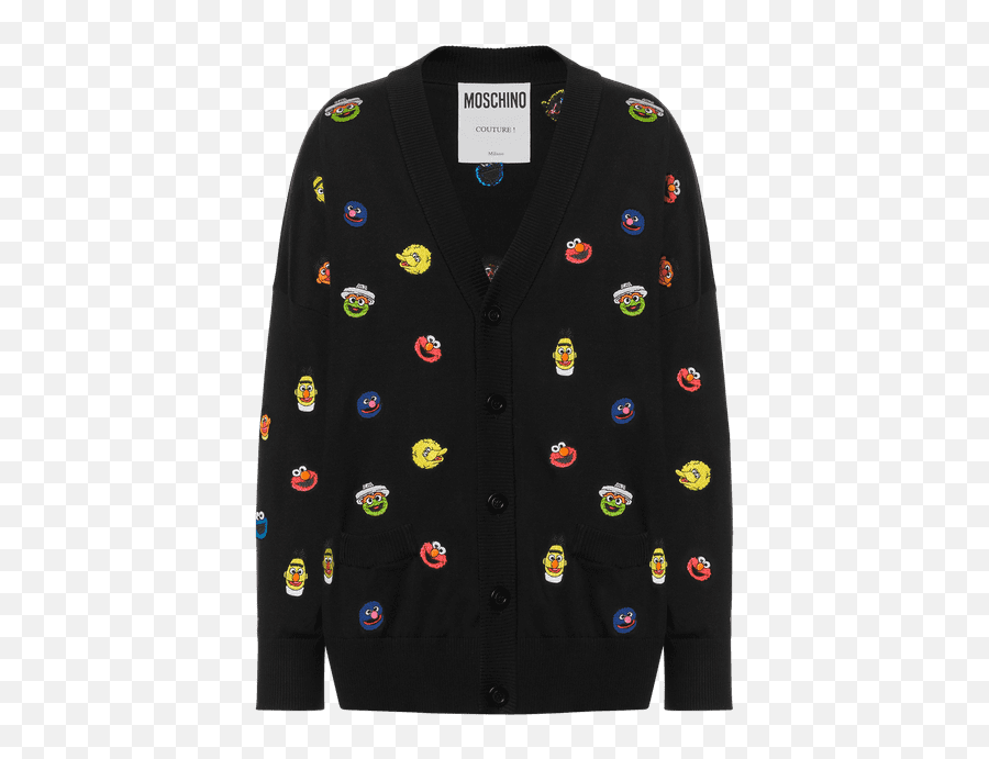 Weu0027re Living For This New Sesame Street Collection From Moschino - Moschino Sesame Street Emoji,Knitted Emojis