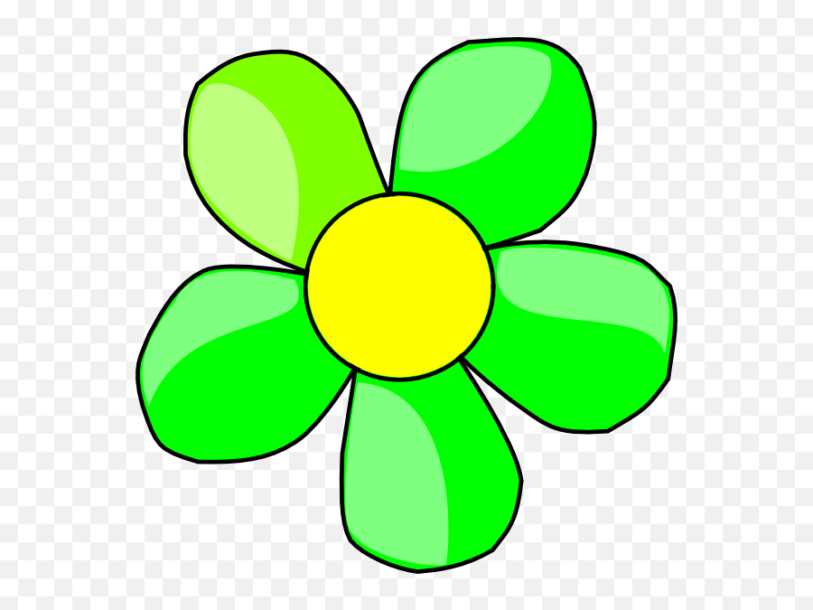 Cartoon Flower Clipart - Clipartsco Green Flower Clipart Emoji,Hawaiian Flower Emoticon