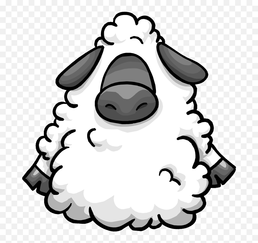 Big Bad Wool Suit - Club Penguin Sheep Clipart Full Size Emoji,Card Suits Emoticons