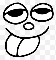 Monochrome Photography Monochrome - Silly Faces Clipart Black And White Emoji,Silly Face Emoticons