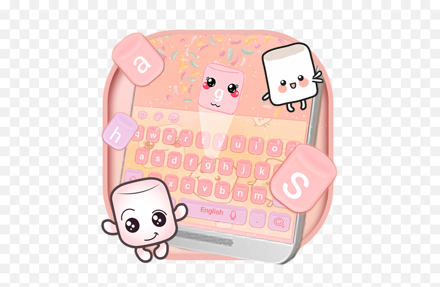 Amazoncom Marshmallow Candy Keyboard Theme Appstore For - Office Equipment Emoji,Instagram Verified Emoji Keyboard