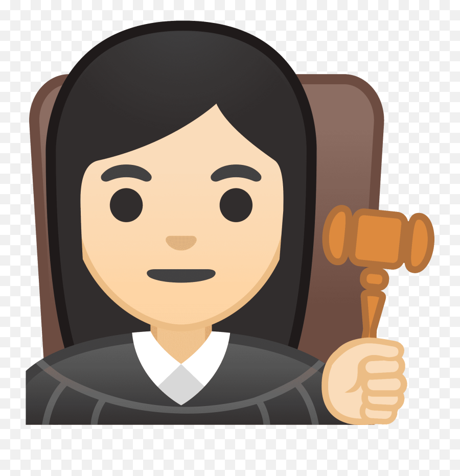 Woman Judge Emoji Clipart - Emoji,Gavel Emoji Copy