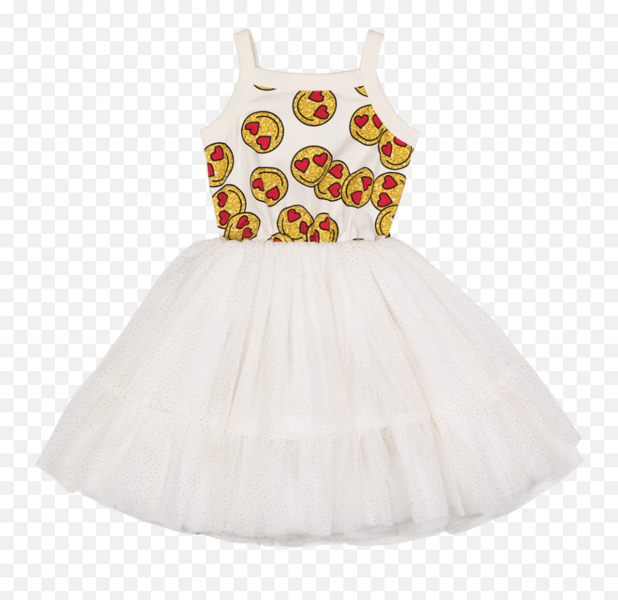 Emoji Flounce Dress,Costume Emoji