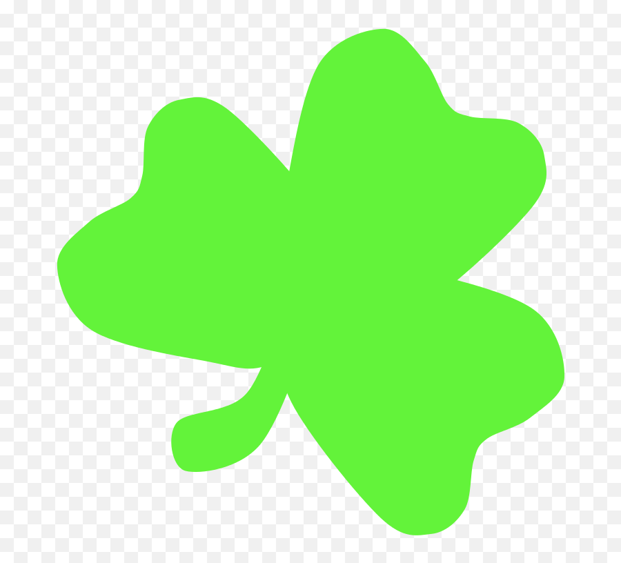 Free Clip Art Light Green Shamrock By Scout - Light Green Shamrock Emoji,Shamrock Emoticons For Facebook