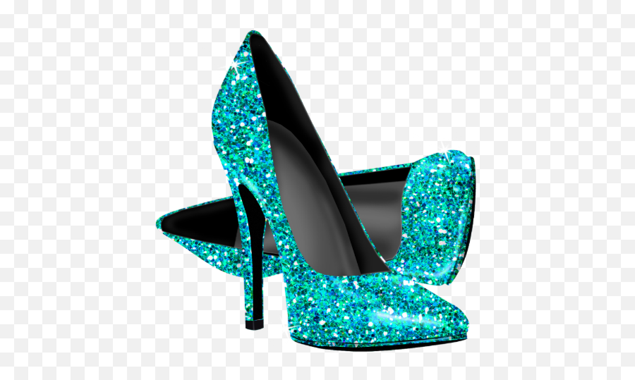 Shoe Art Glitter High Heels Glitter Shoes - Glitter High Heel Clipart Emoji,High Heel Emoji