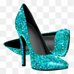 Shoe Art Glitter High Heels Glitter Shoes - Glitter High Heel Clipart Emoji,High Heel Emoji