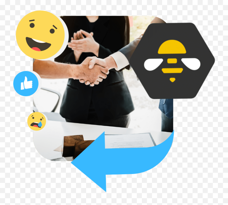 Socialbee Real Estate Long And Foster Real Estate Socialbee - Sharing Emoji,Emoticon Holding Sign