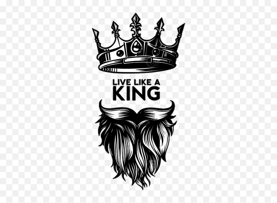 King Crown Black Daddybrad80 Sticker - Live Like A King Tattoo Emoji,Black King Crown Emoji