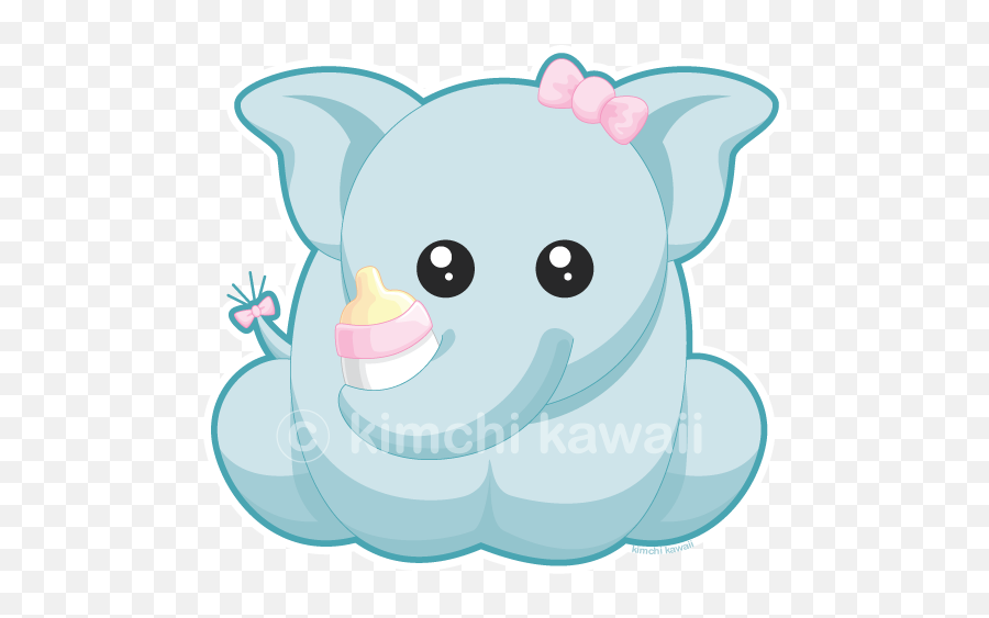 Elephants Clipart Aqua Elephants Aqua Transparent Free For - Happy Emoji,Baby Elephant Emoji