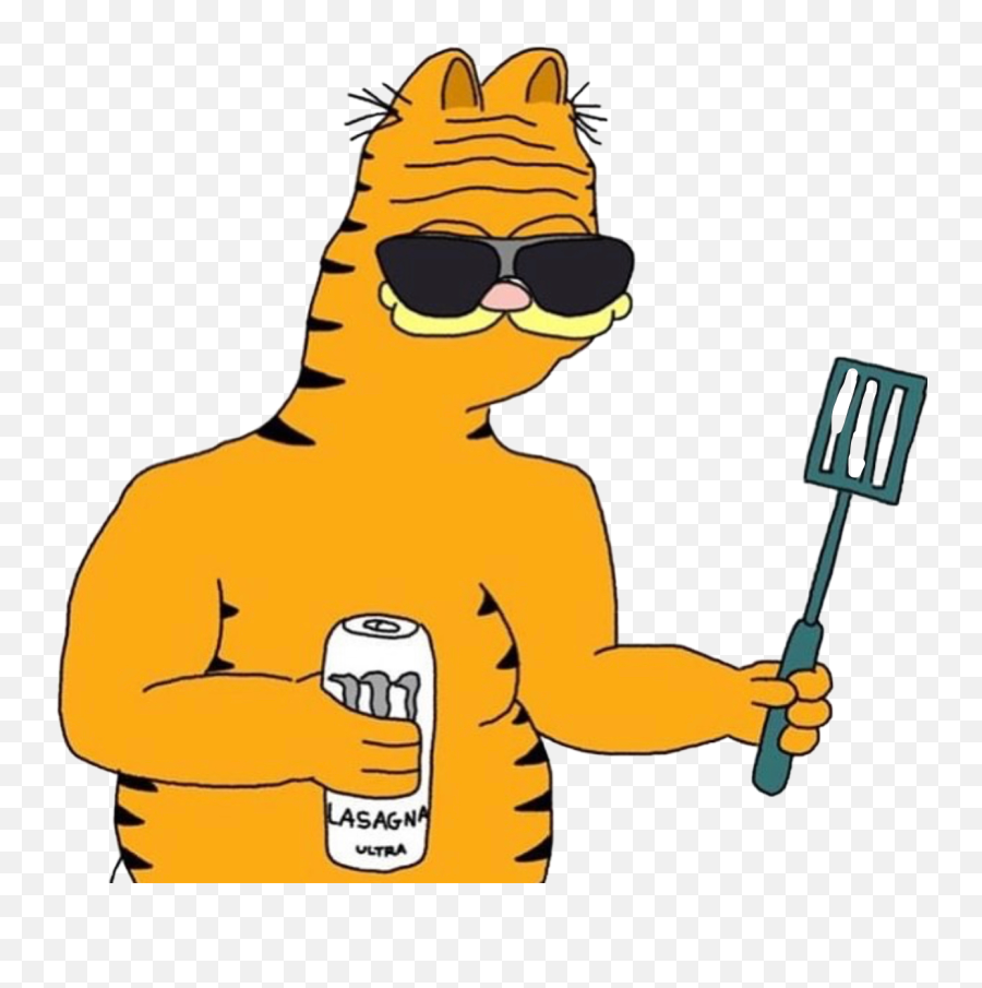 Boomer 4chan Edgy Garfield Sticker - Garfield Boomer Meme Emoji,4chan Emoji