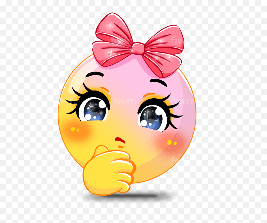 Design Cute Animals Emoticon Stickers Character Chibi - Happy Emoji,Free Emoticon Stickers