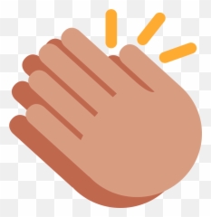 Clap - Clapping Transparent Emoji,Clap Emoji Wikipedia