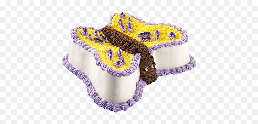 Ice Cream - Butterfly Ice Cream Cake Carvel Emoji,Emoji Cakes For Girls