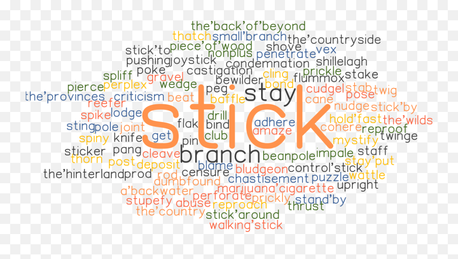 Stick Synonyms And Related Words What Is Another Word For - Dot Emoji,Photography Emotion Cigarette