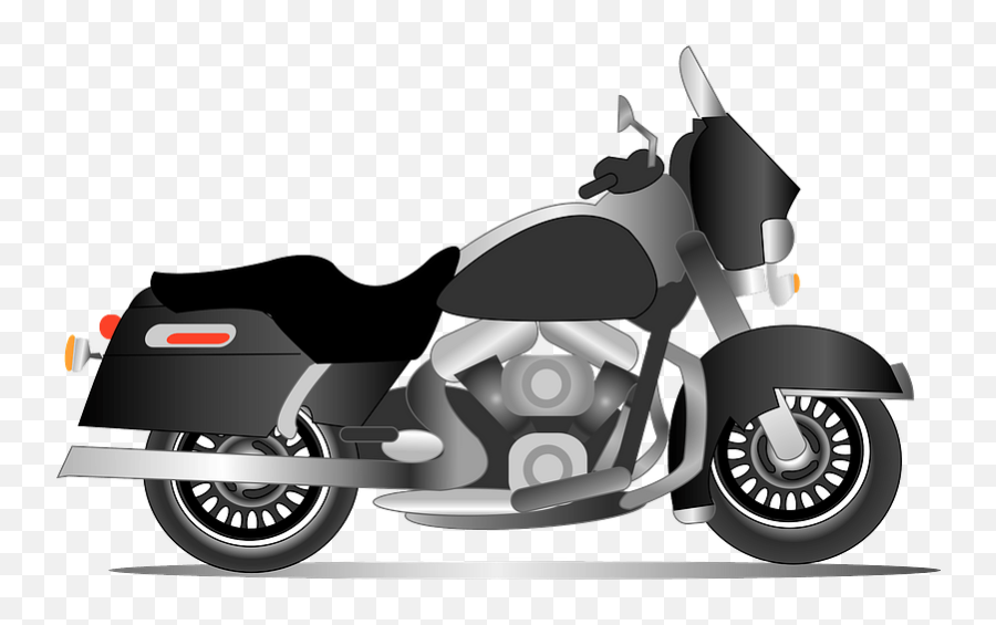 Harley Davidson Bike Clipart - Motorcycle Emoji,Harley-davidson Emojis