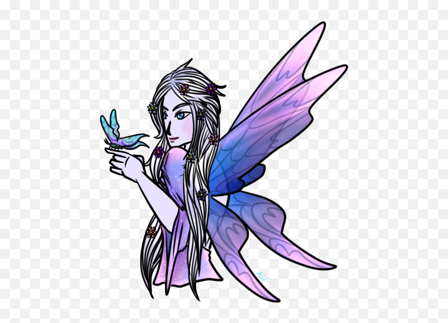 Dragonu0027s Gallery Avies Ocs Art - Voltra Online Fairy Emoji,Emotion Leaf Friendship Violet