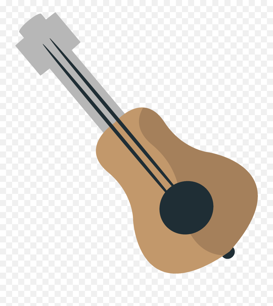 Guitar Emoji Clipart - Solid,Instrument Emoji