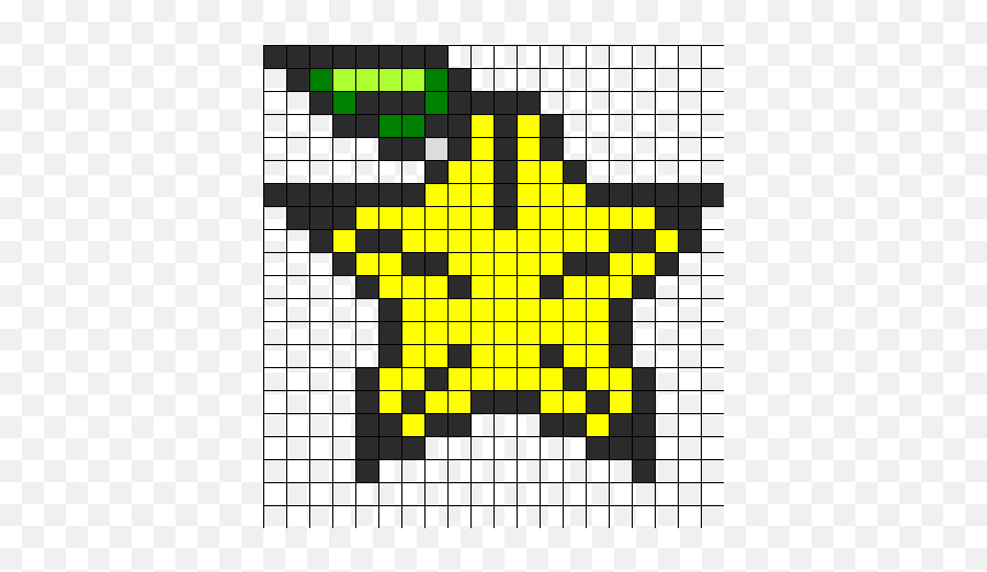 Paopu Fruit Perler Bead Pattern - 8 Bit Pixel Art Butterfly Emoji,How To Make A Paopu Fruit Emoticon